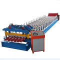 Máquina de formação de rolos de telhado de aço ou prensa de ladrilhos